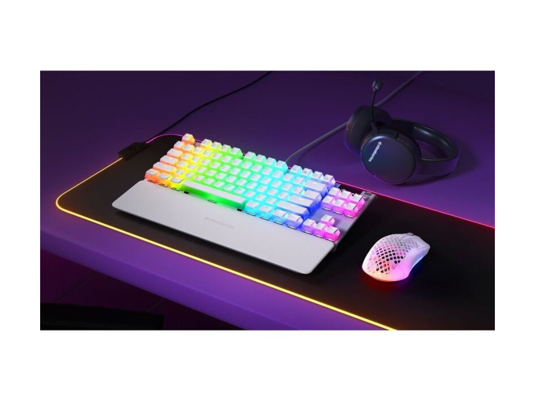 لوحة مفاتيح الألعاب الميكانيكية Steelseries Apex 7 TKL - Ghost Edition (Red Switch) لوحة مفاتيح الألعاب الميكانيكية Steelseries Apex 7 TKL - Ghost Edition (Red Switch)